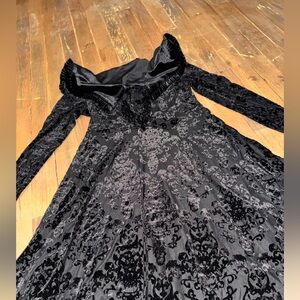 Gothic Emo Killstar Angelique Damask Velvet Dress XS